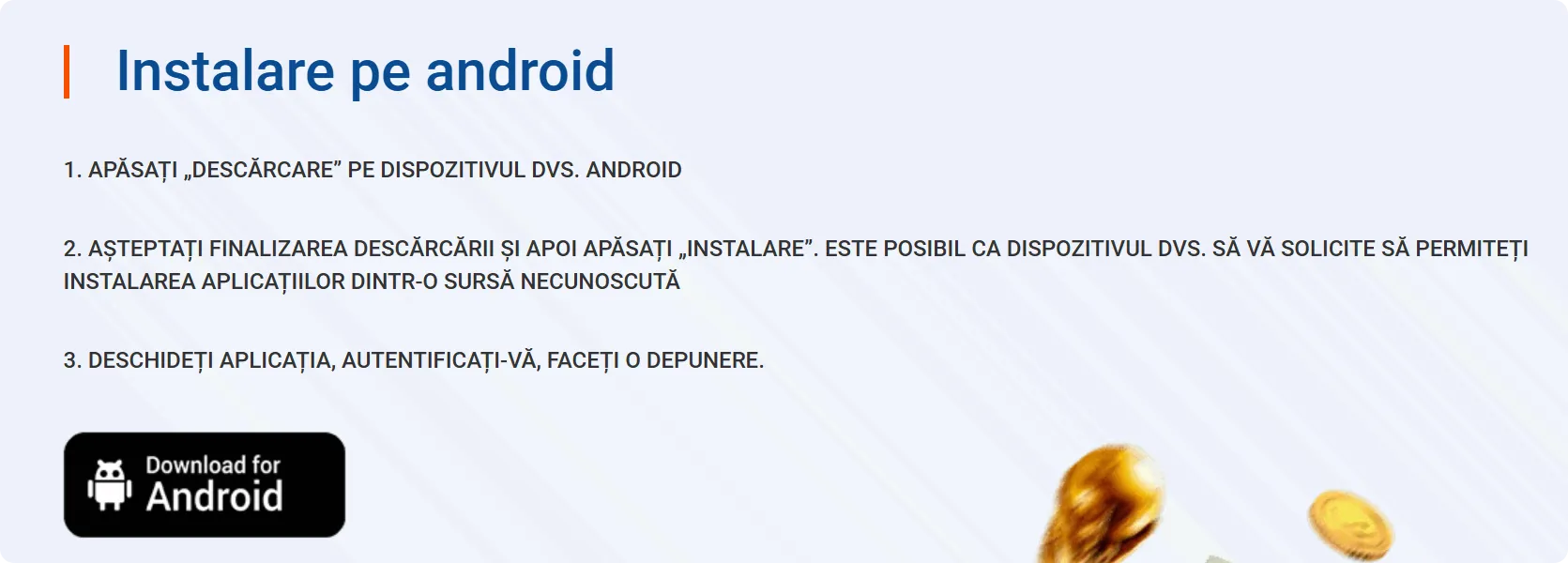 Instalare Mostbet Android