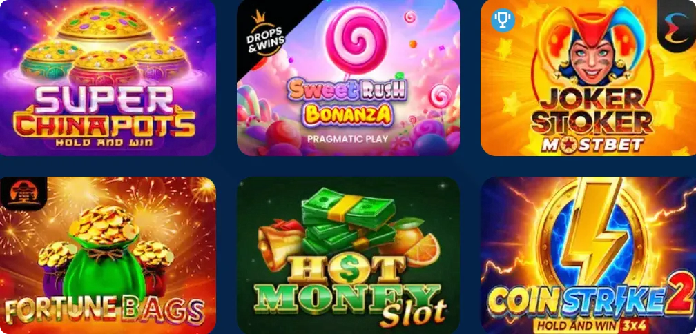 Jocuri populare Mostbet Casino