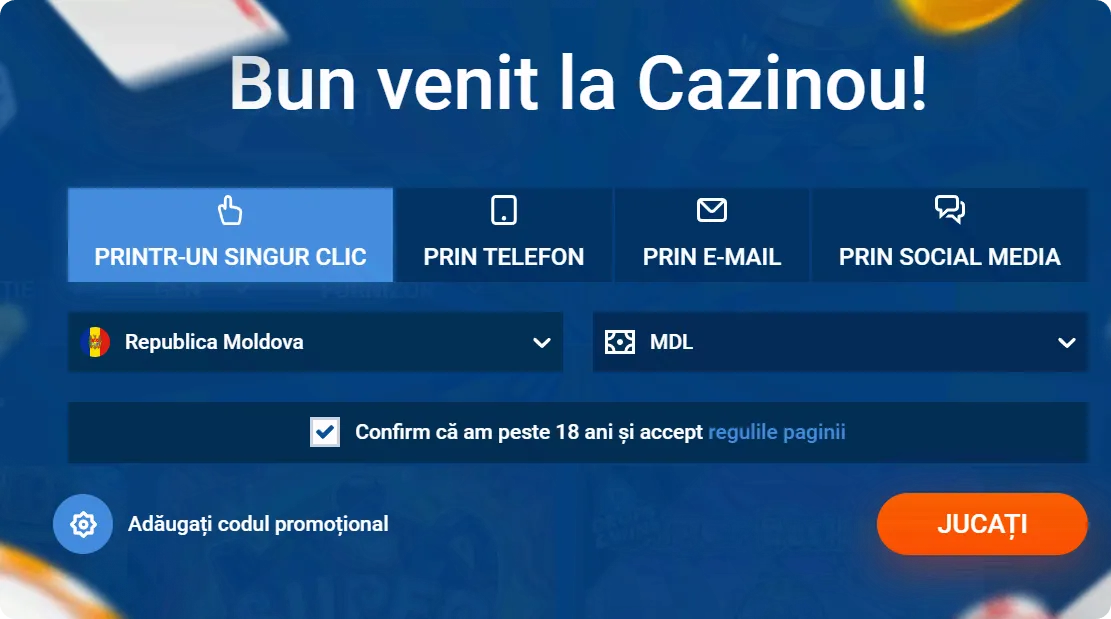 Înregistrare Mostbet Moldova