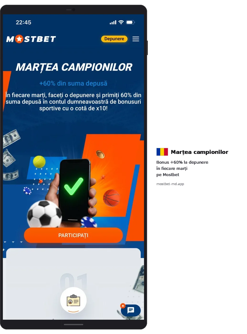 Mostbet MARȚEA CAMPIONILOR +60% deposit on Tuesdays