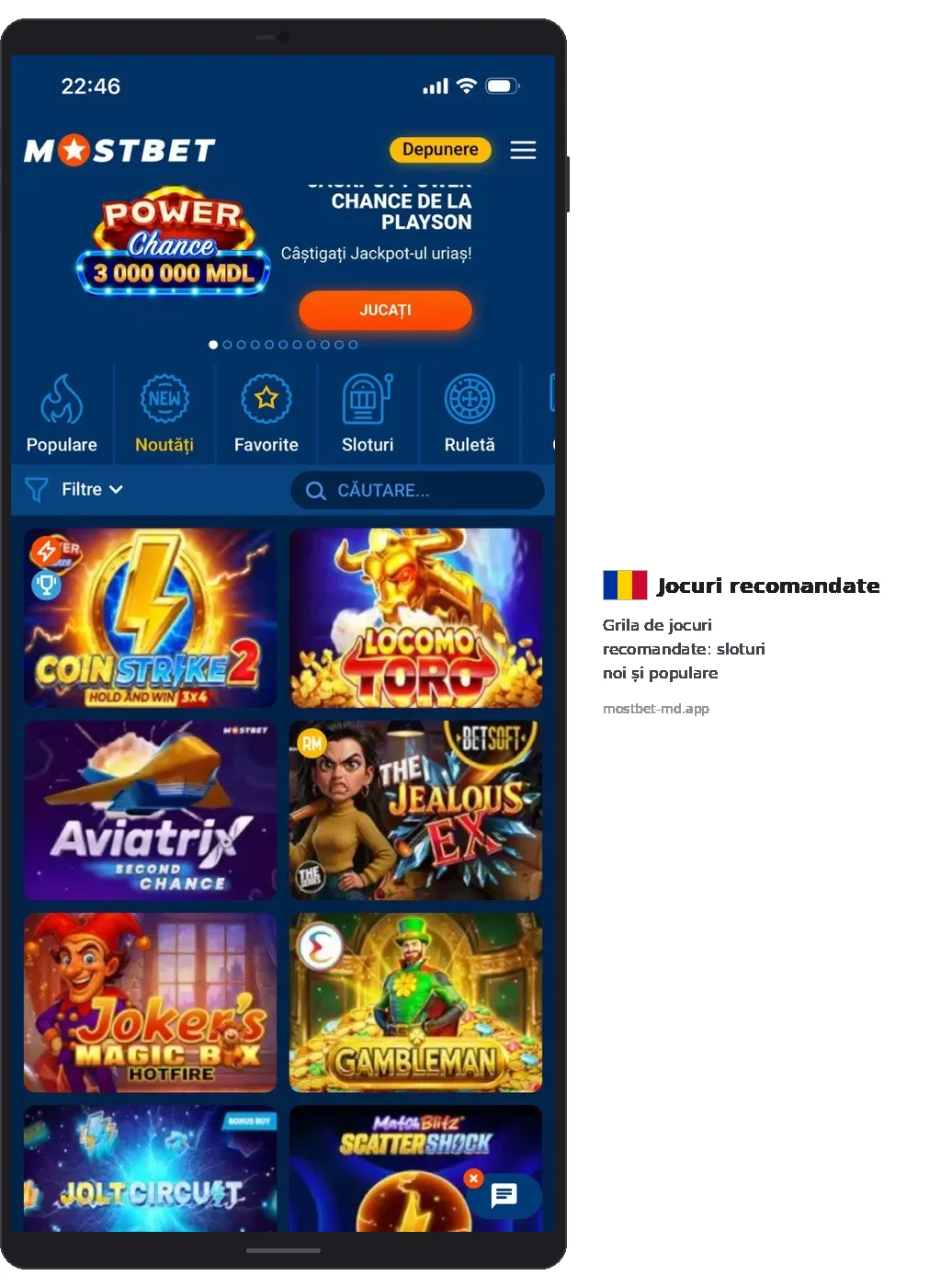 Mostbet casino sloturi populare grila jocuri Coin Strike Locomo Toro